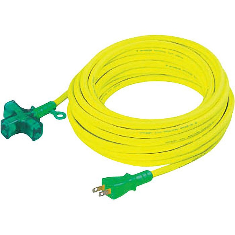 LT210 クロスショートタップ(ランプ付) 日動工業 イエロー色 SVCT 3口 電線長さ10.0m