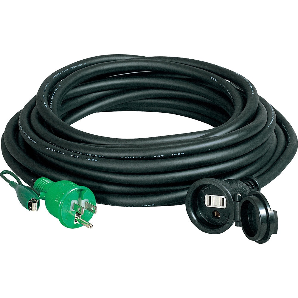 PSW30E 防雨ポッキン延長コード 日動工業 1口 ブラック色 屋外用 電線