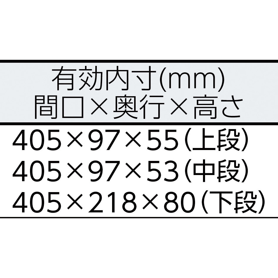 BX331SV ツールケース(メタル) V形3段式 1個 トネ TONE (前田金属工業) 【通販モノタロウ】