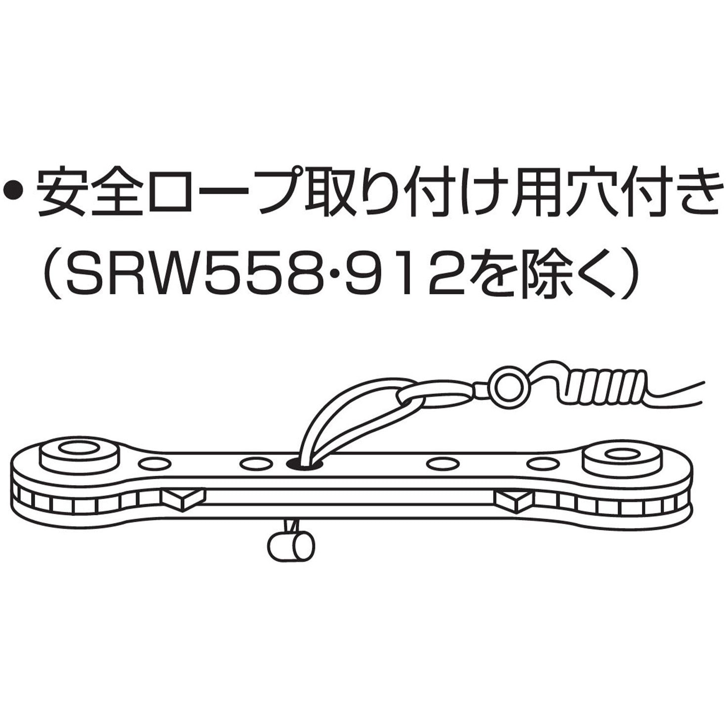 SRW1321 板ラチェットレンチ(4サイズ対応) 1丁 ロブスター