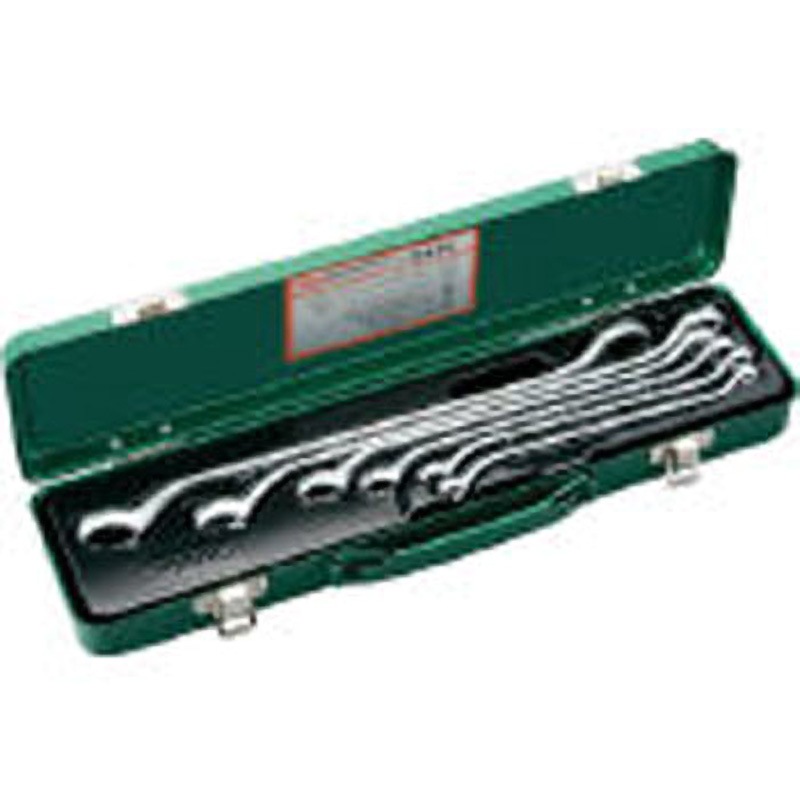 M446 ロングメカニックめがねレンチセット(45°X10°) 6pcs 1セット TONE(トネ/旧:前田金属工業) 【通販モノタロウ】