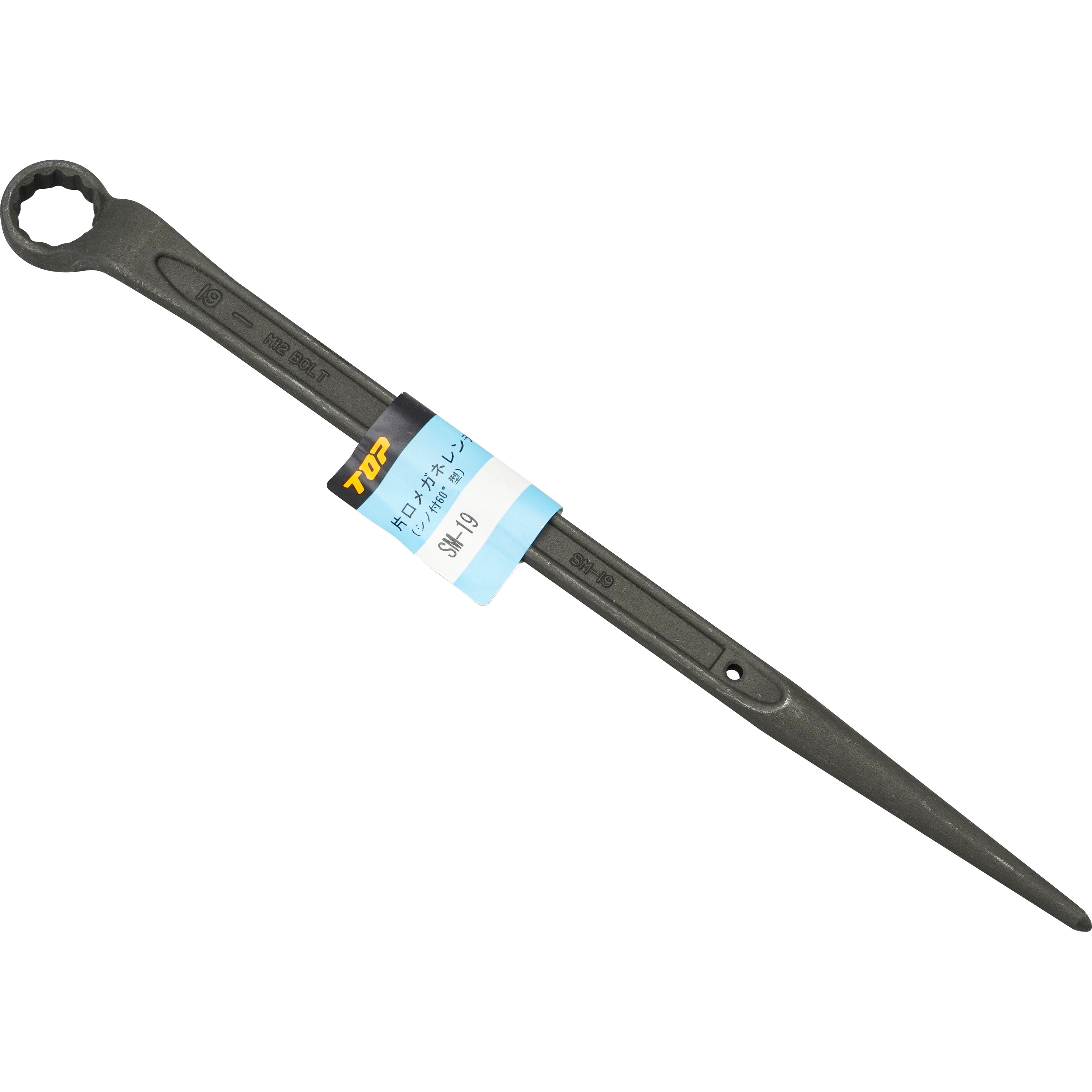 SM-19 片口メガネレンチ トップ工業 対辺寸法19mm 【通販モノタロウ】