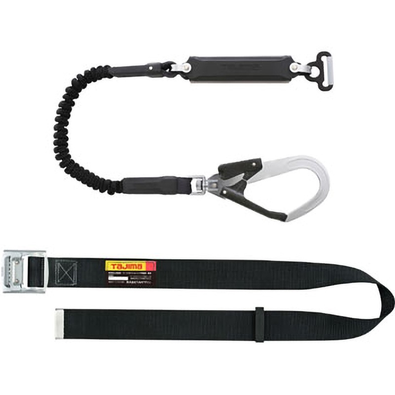 B1SMJR-AL2BK 墜落制止用器具(安全帯) 胴ベルト型 胴ベルトスチール M