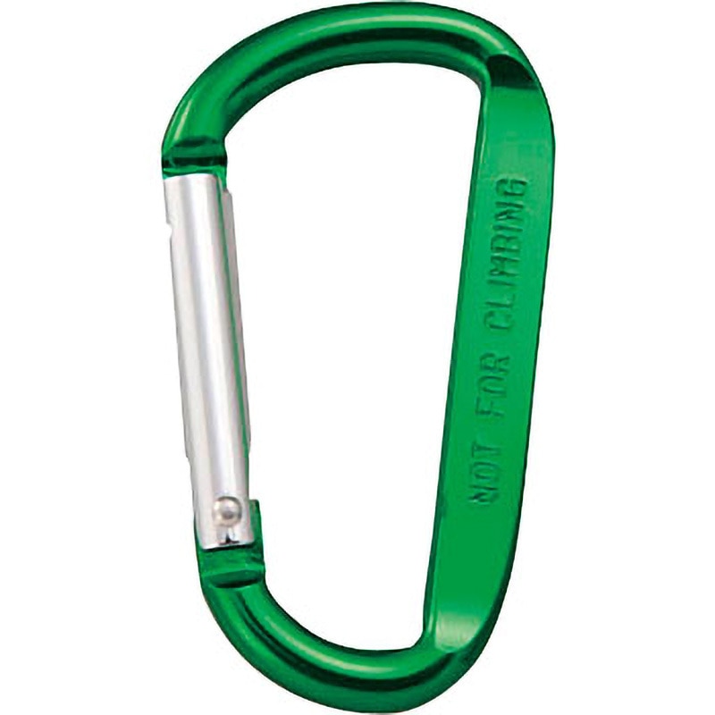 TKN880GN カラビナ TRUSCO アルミ製 オフセットD型 グリーン色