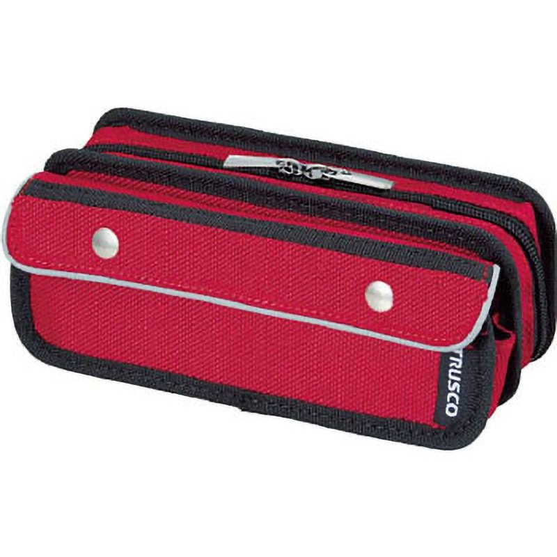 TC-PC-R ペンケース TRUSCO レッド色 ファスナー TC-PC-R TC-PC-R ペンケース TRUSCO レッド色 ファスナー TC-PC-R