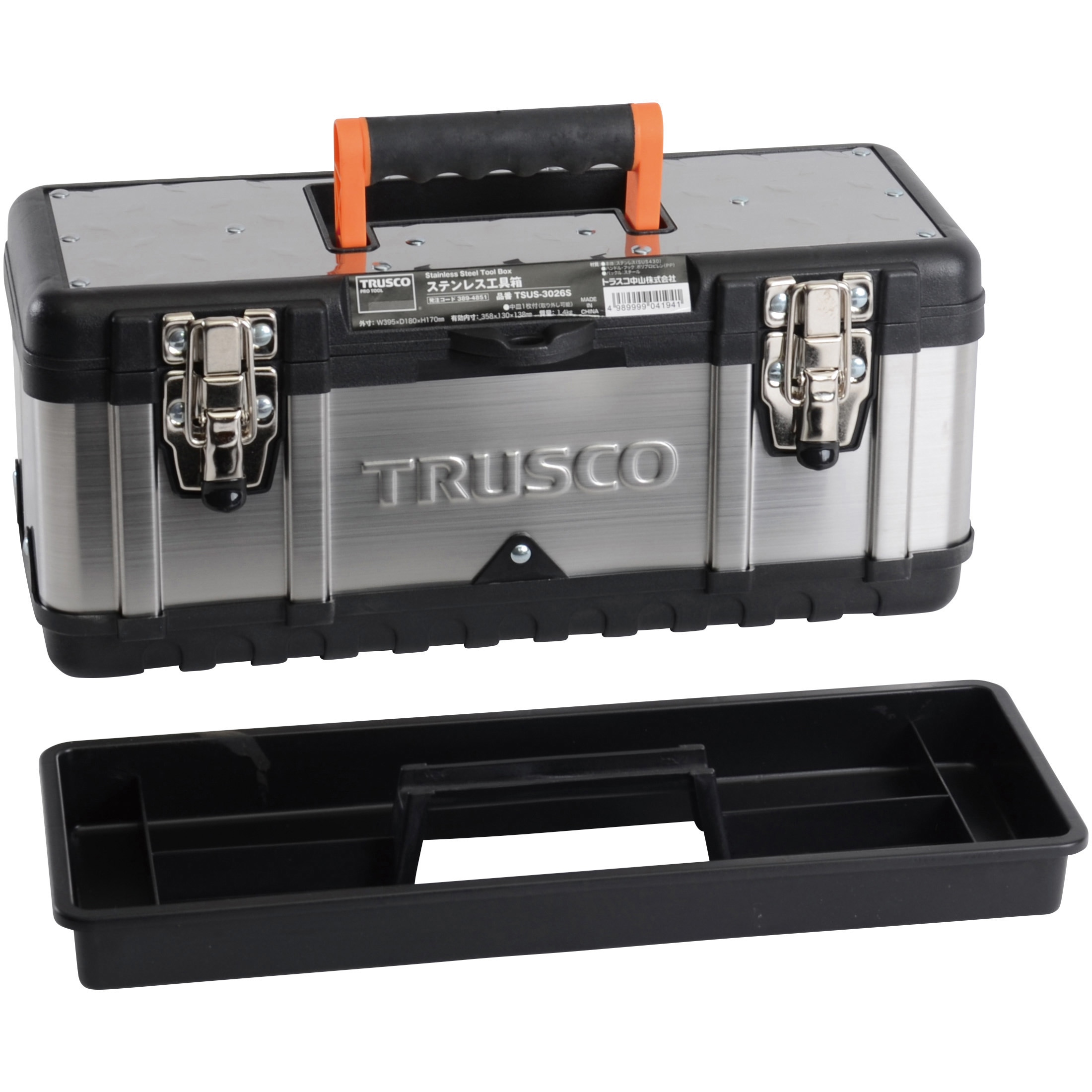 TSUS3026S ステンレス工具箱 1個 TRUSCO 【通販モノタロウ】