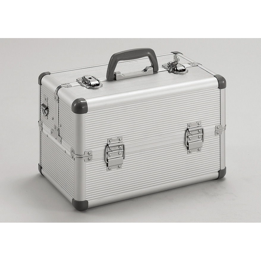 アルミ製シルバーケース2個セット中古品 TACR-37 アルミケース(両開き) シルバー TRUSCO 外寸(幅×奥行×高さ)370