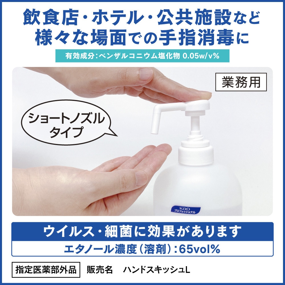 507204 手指消毒剤 ハンドスキッシュEX 1本(800mL) 花王 【通販