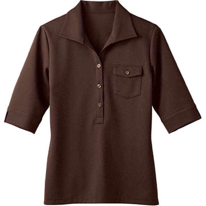 00103-79 レディース 五分袖ニットワッフルシャツ ボストン商会 茶色 サイズ07 5,542円