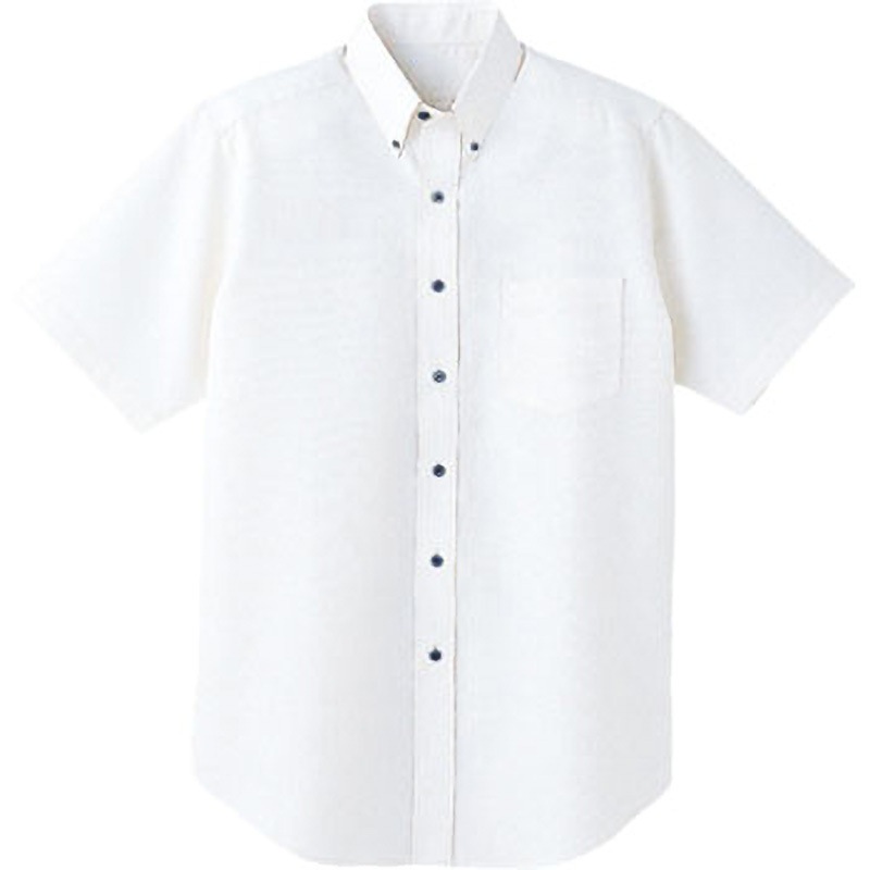 08932-08 ボタンダウンシャツ 08932 ボストン商会 男女兼用 家庭洗濯可 白色 サイズSS