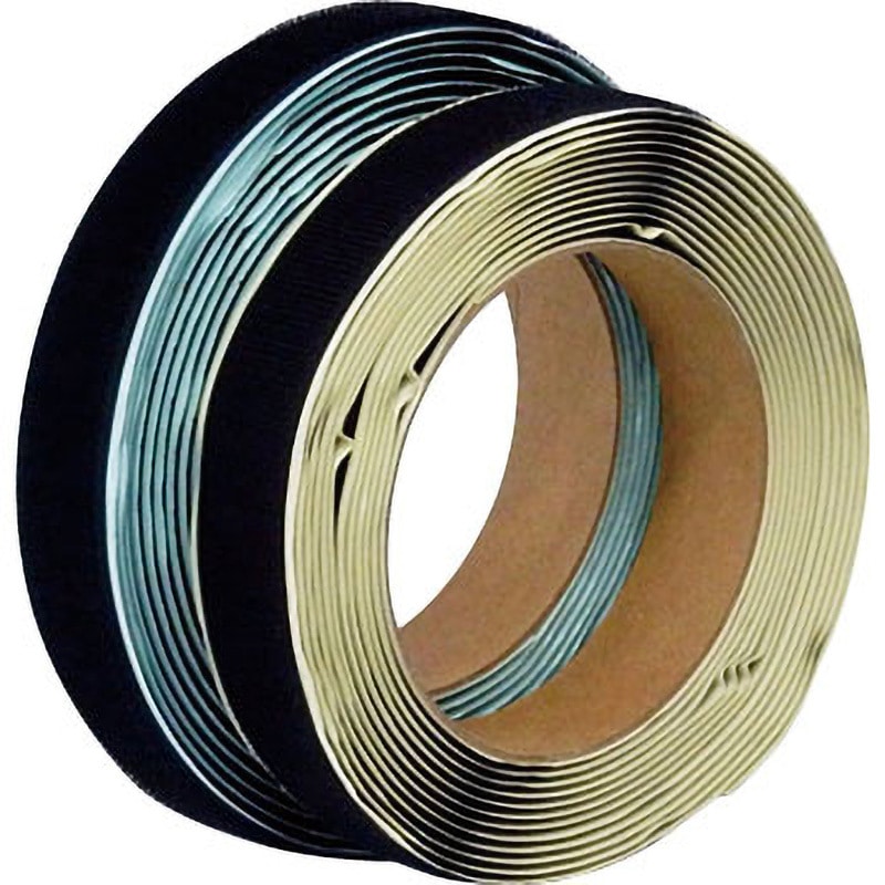 TPD255MTSBK マジックテープセット(弱粘着タイプ) TRUSCO 黒色 幅25mm長さ5m  TPD255MTSBK