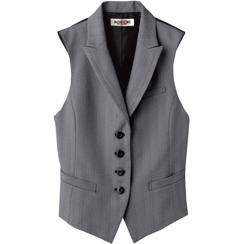 15215-96 レディースベスト 15215 ボストン商会 グレー色 サイズ13