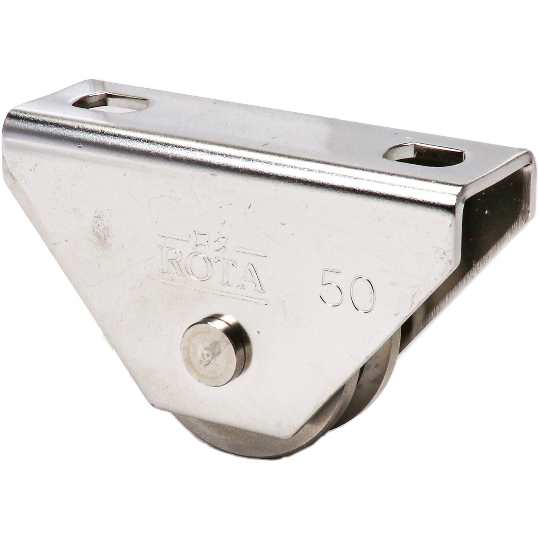 ヨコヅナ WBS-0505 ロタ・ステンレス重量戸車 V型 50mm / 2個入 WBS-0505 ロタ・ステンレス重量戸車 ST枠 ヨコヅナ V溝型 1セット(2個