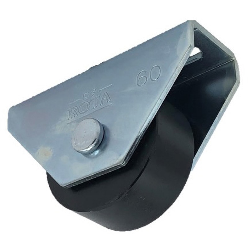 WHU-0602 ロタ・重量戸車 (平型) ヨコヅナ 車輪径60mm寸法60mm 1セット(2個) WHU-0602