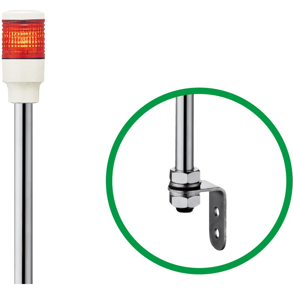 LOUT-24-1R Φ40 積層式LED表示灯(ポール) 24V アロー(シュナイダーエレクトリック) 1段   LOUT-24-1R