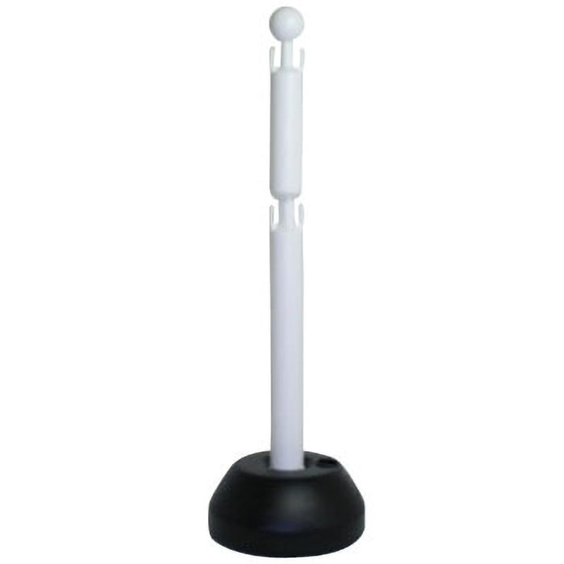 CS2F チェーンスタンド2段フック ミツギロン ホワイト色 高さ850mm 1本