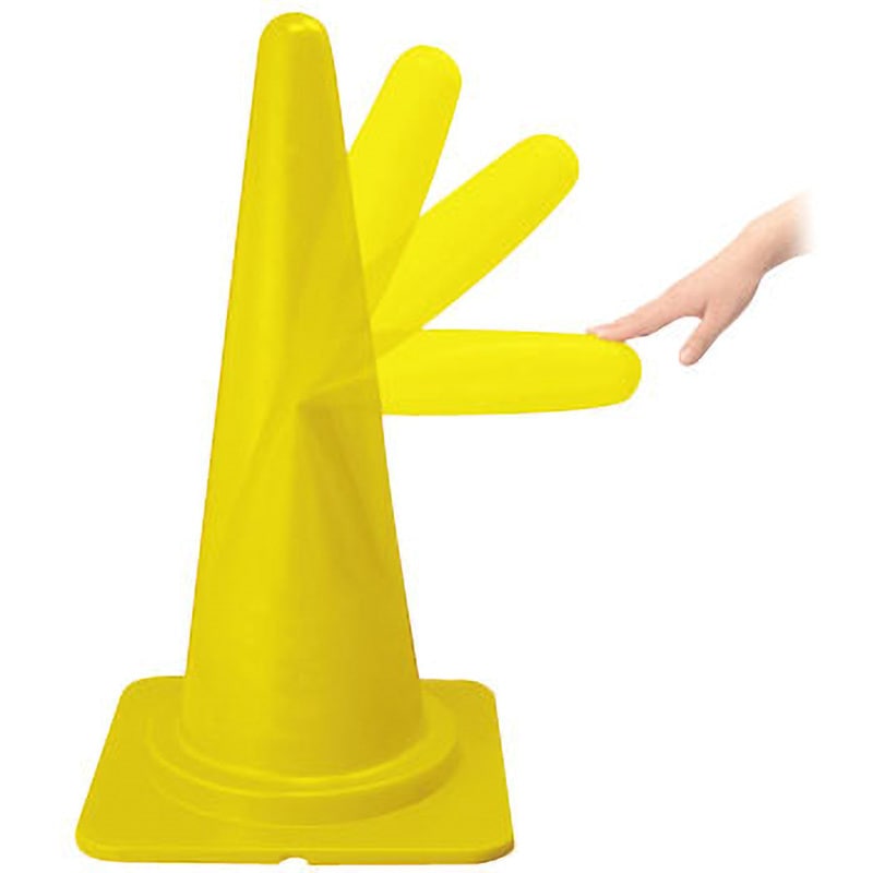 CN-11-Y やわらかコーン ミツギロン スタンダード 高さ700mm幅380mm 1セット(50台)