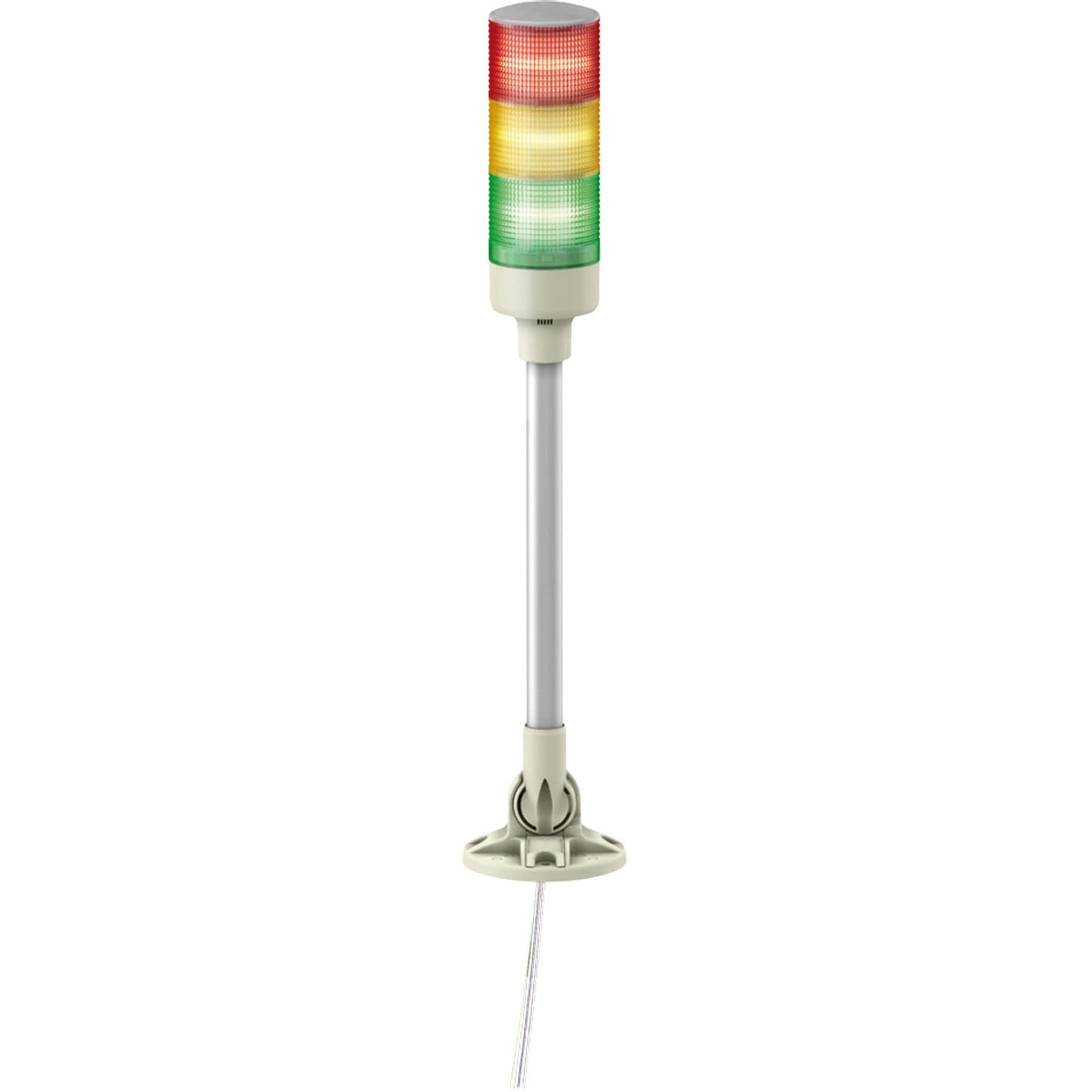 XVGB3SM RYG ハーモニーブランド Φ60 積層式LED表示灯可倒式取付台+ポール+ブザー24V アロー(シュナイダーエレクトリック) 3段 赤・黄・緑色   XVGB3SM RYG