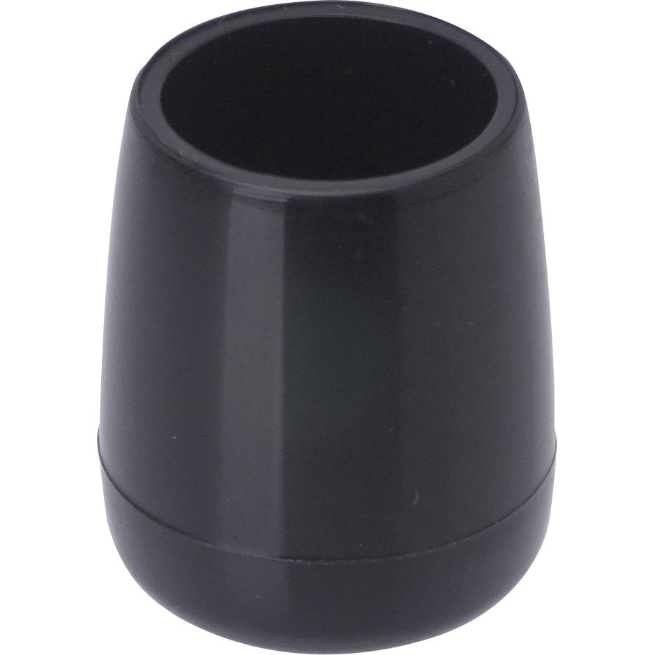 BE-8-182 イス脚キャップ パイプ用 黒・丸 1個 光 【通販モノタロウ】