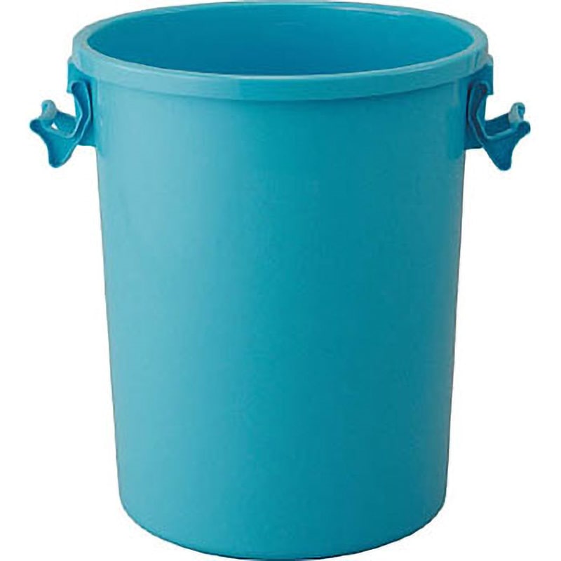 RBK130 エコペール 丸型(本体のみ) TRUSCO 容量137L ブルー色 かぶせ式
