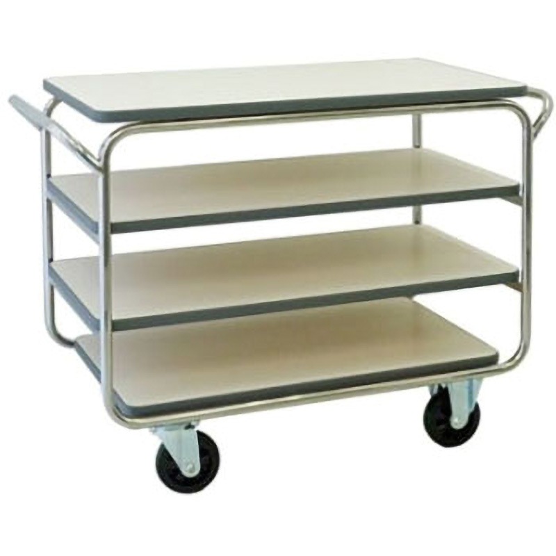 SW-34-M フレームサービスワゴン 4段 両側ハンドル付 1台 スギモト産業 【通販モノタロウ】