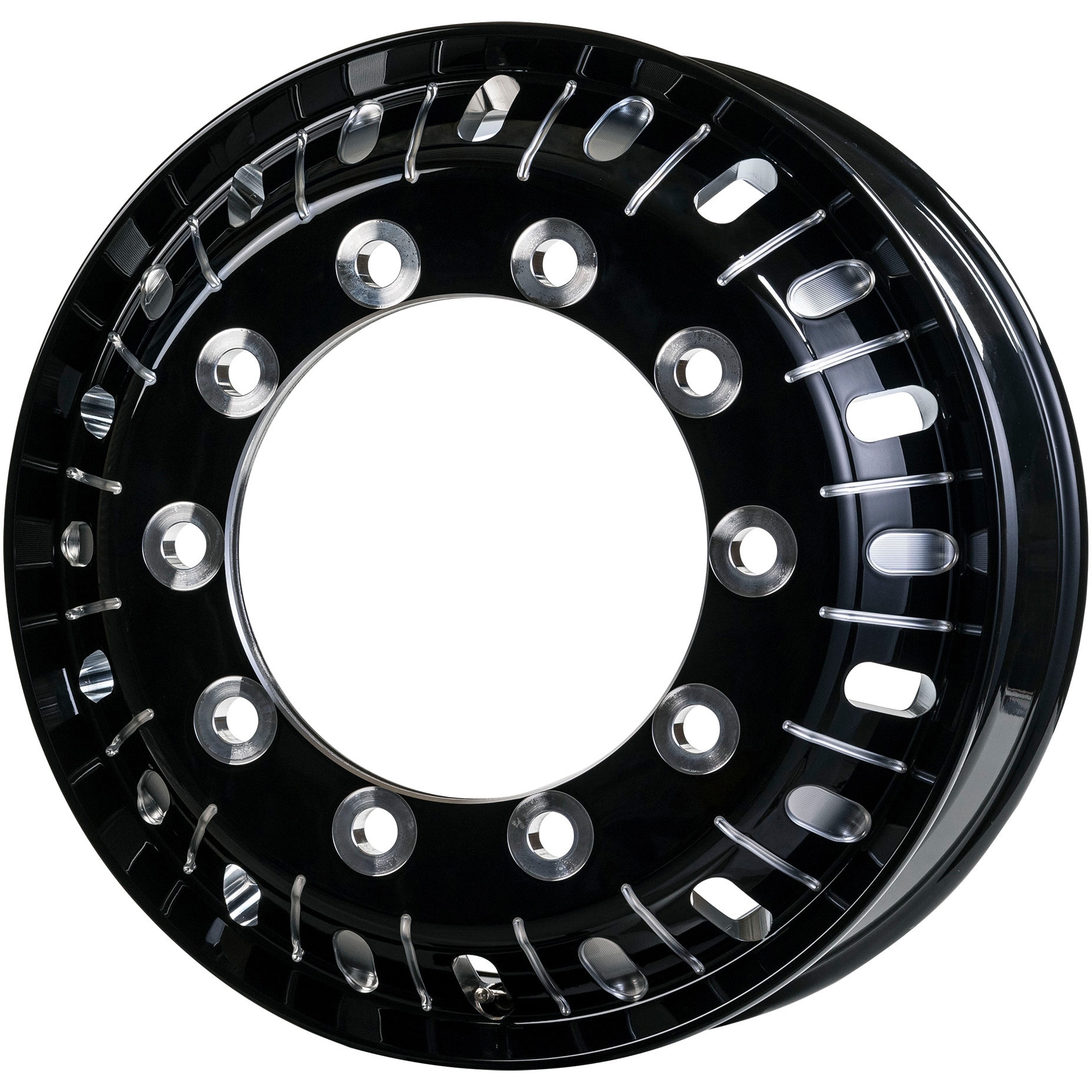 トラック・バス用 デザインカスタム鍛造ホイール ブラック&マシニング