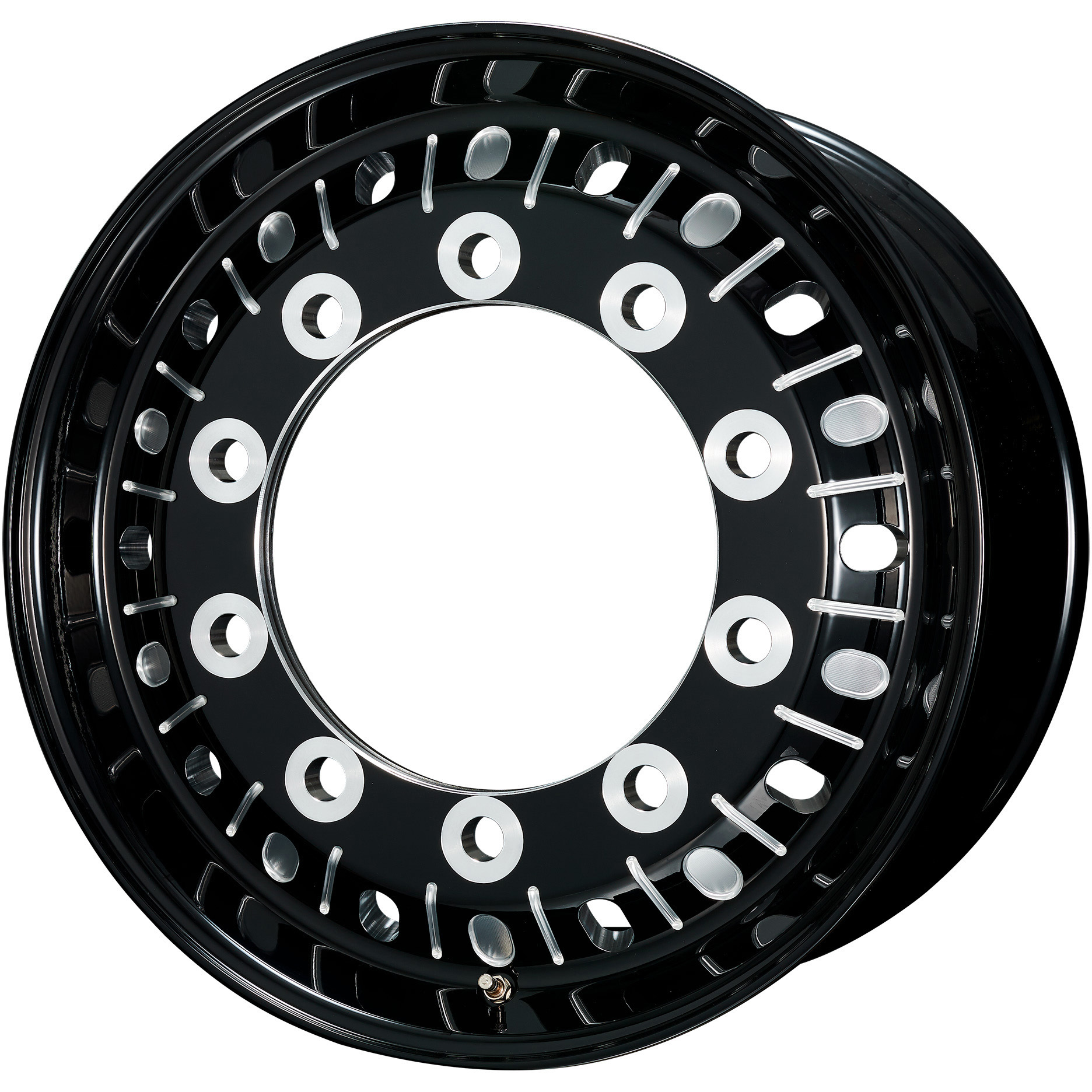 トラック・バス用 デザインカスタム鍛造ホイール ブラック&マシニング