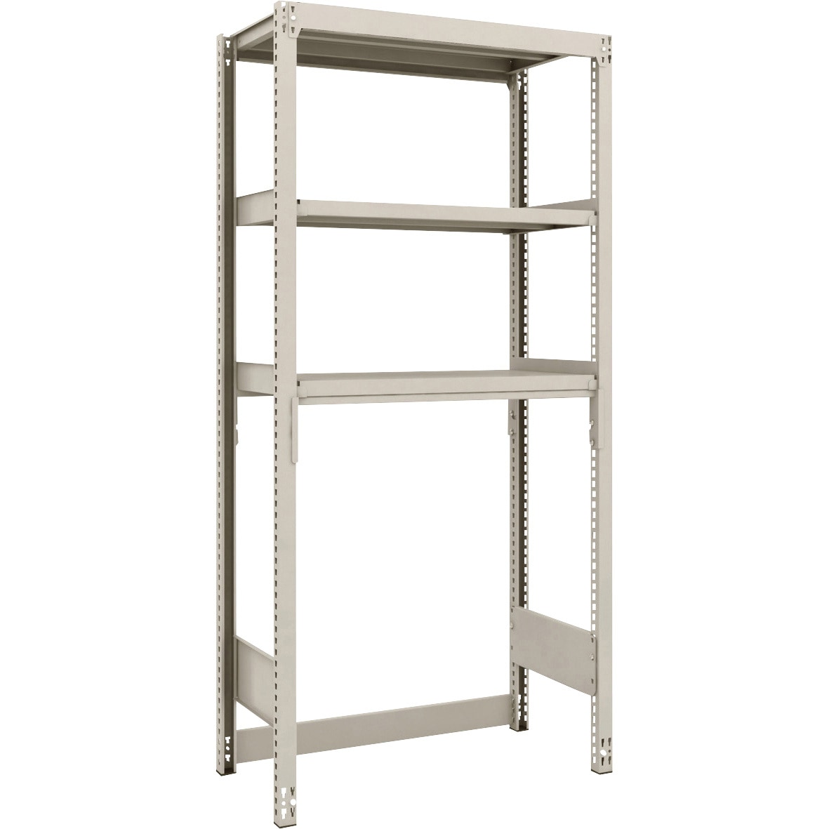 ■TRUSCO CB型セミボルトレス軽中量棚 1800X300XH1500 3段 WG色 CB5633WG(2545638)[法人限定][直送元] 送料無料 本体TRUSCO 軽量ボルトレス棚TSUG型 単体タイプ 幅900