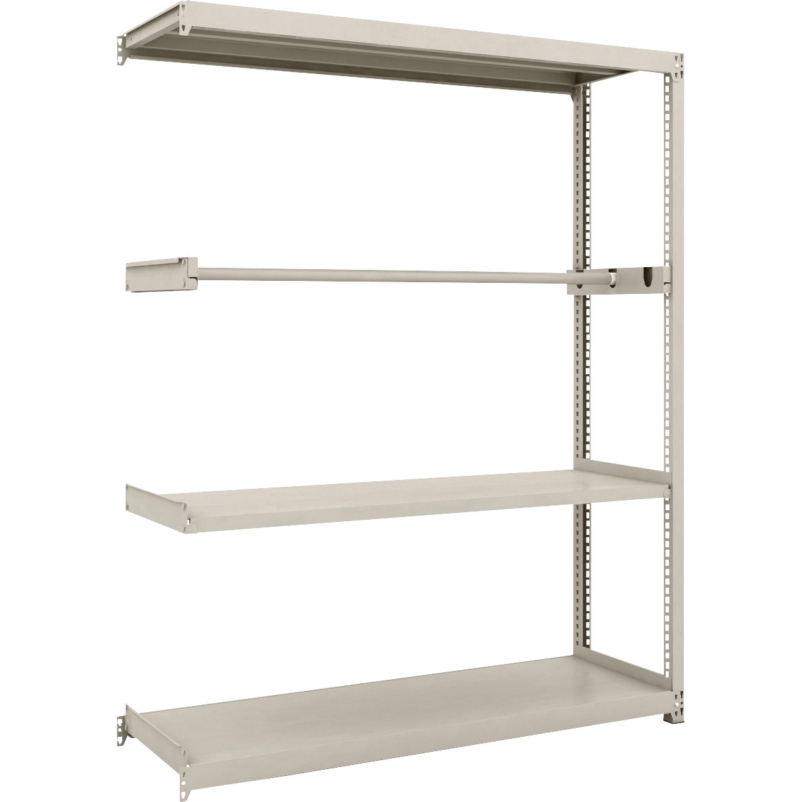 M2-6543P1B 軽中量ボルトレス棚(M2型)パイプ1段 TRUSCO グレー色 連結型 間口1460mm奥行459mm高さ1807mm  M2-6543P1B