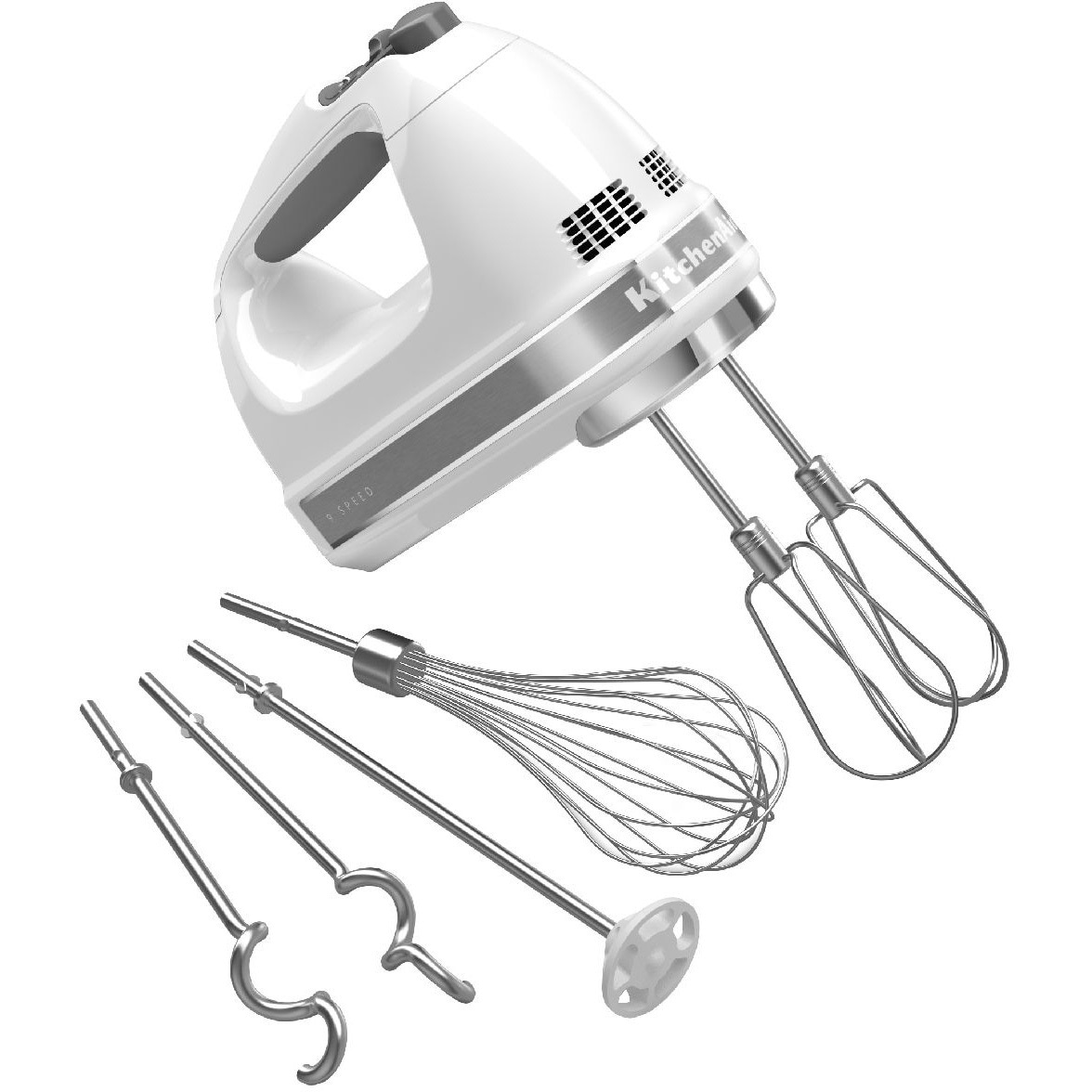【新品】 KitchenAid　9KHM928WH WHITE　ハンドミキサー ホワイト 9段階変速ハンドミキサー 9KHM928WH | KitchenAid