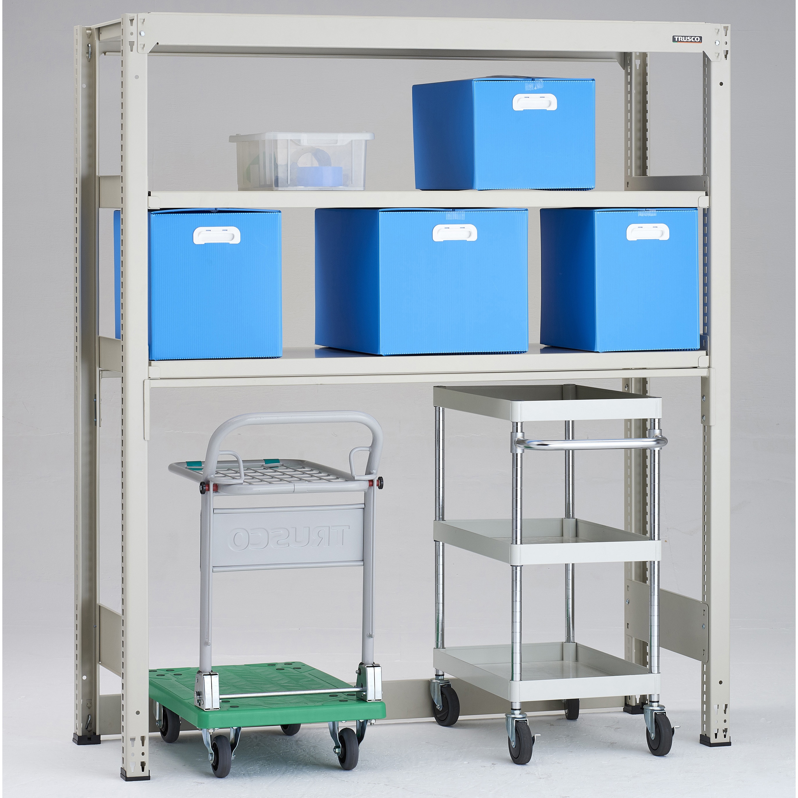 M3-SB6563B 中量ボルトレス棚M3型(300kg・高さ1800mm・下段開放タイプ