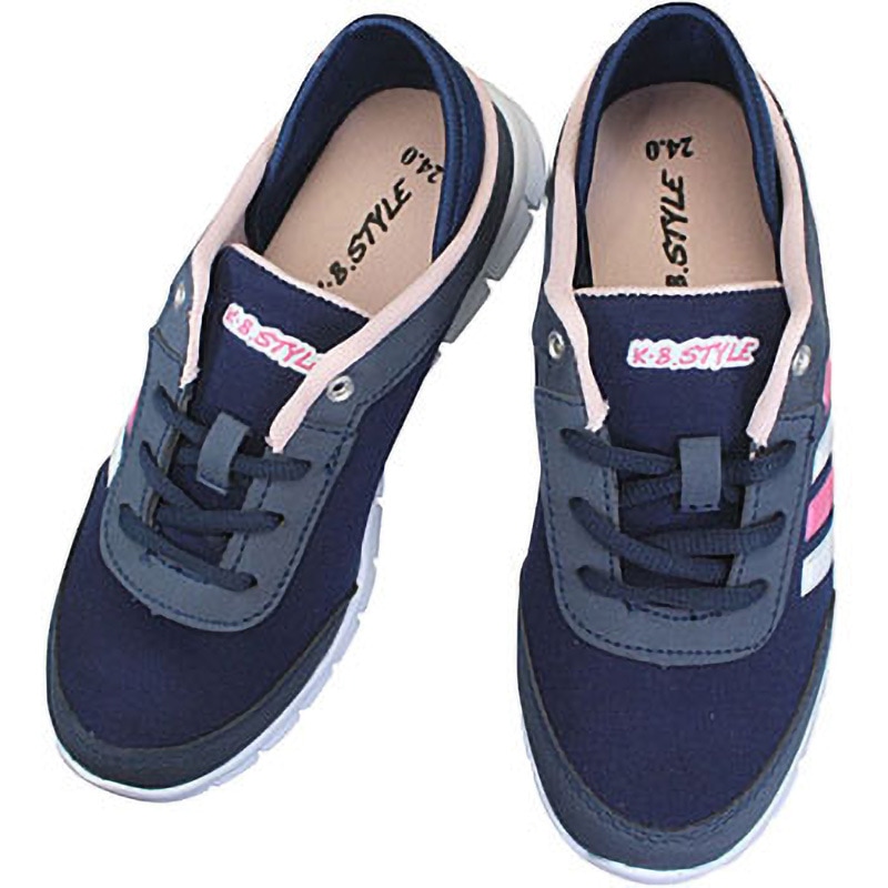 K　ネイビー スエード ハイヒール(新品・未使用) ハイルック HIGH LOOK スエード切替 ハイヒール パンプス 靴 紺