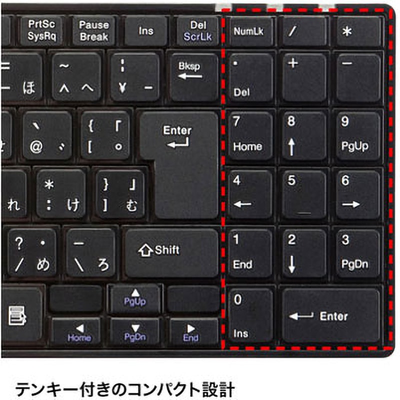 SKB-SL17BKN USBスリムキーボード サンワサプライ パンタグラフ 有線