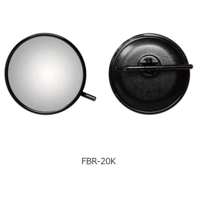 FBR-20K 曲面ロードビュミラー 丸棒タイプ(自動車用補助ミラー) 信栄物産 (ステー)標準 丸型