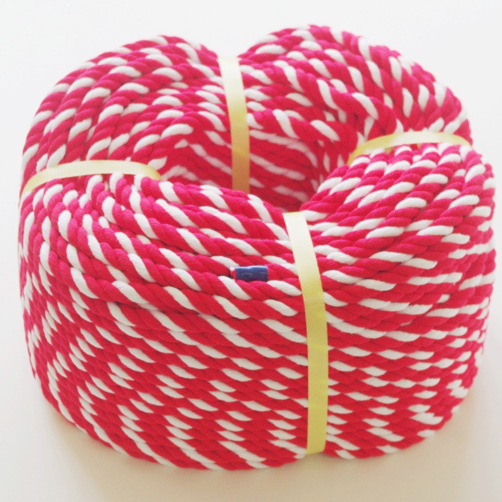 3-0041 アクリル紅白幕紐 1巻(300m) ツルハタ(服部) 【通販モノタロウ】