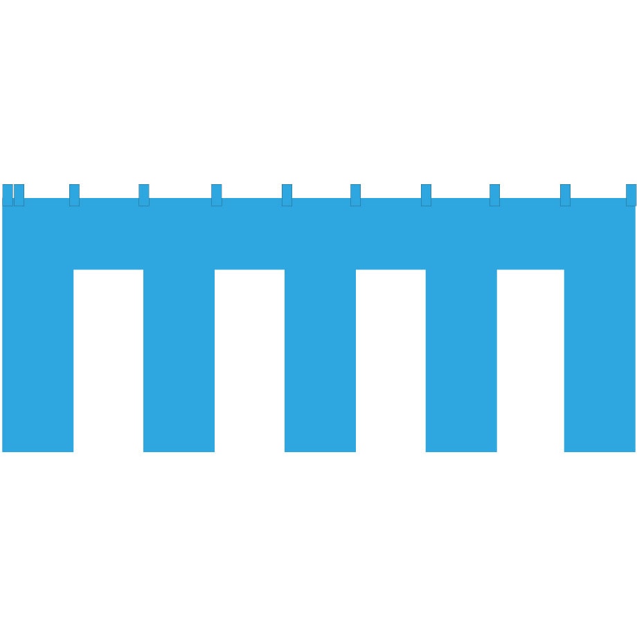 TBRWM023 青白幕 1間x5間 トロピカル ツルハタ(服部) 高さ180cm  TBRWM023 11,985円