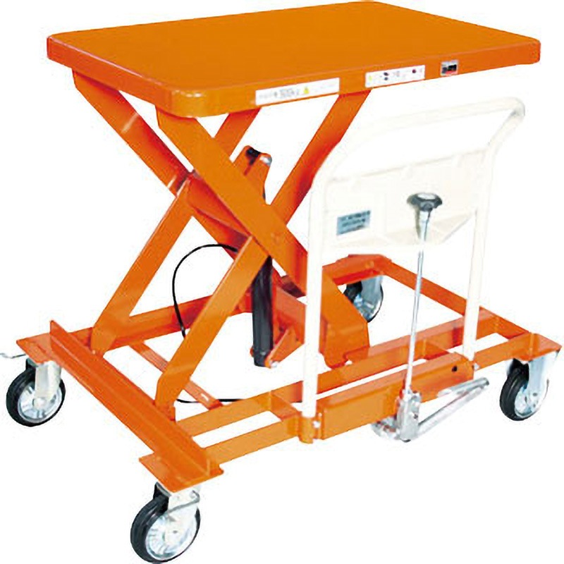 HLFA-S500LLS-A ハンドリフター サイドハンドル 足踏み油圧式 横移動タイプ TRUSCO 荷重500kg 早送り装置なし テーブル高さ330～930mm  HLFA-S500LLS-A