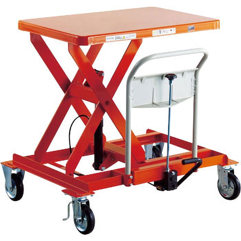 HLFA-E500LLS ハンドリフター サイドハンドル 足踏み油圧式 TRUSCO 荷重500kg 早送り装置付 テーブル高さ330～930mm  HLFA-E500LLS