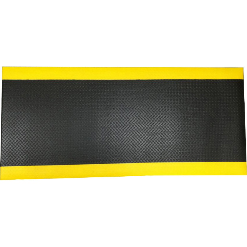 J2289 疲労軽減マット セーフラン安全用品 黒/黄色 厚さ9mm寸法60×150cm  J2289