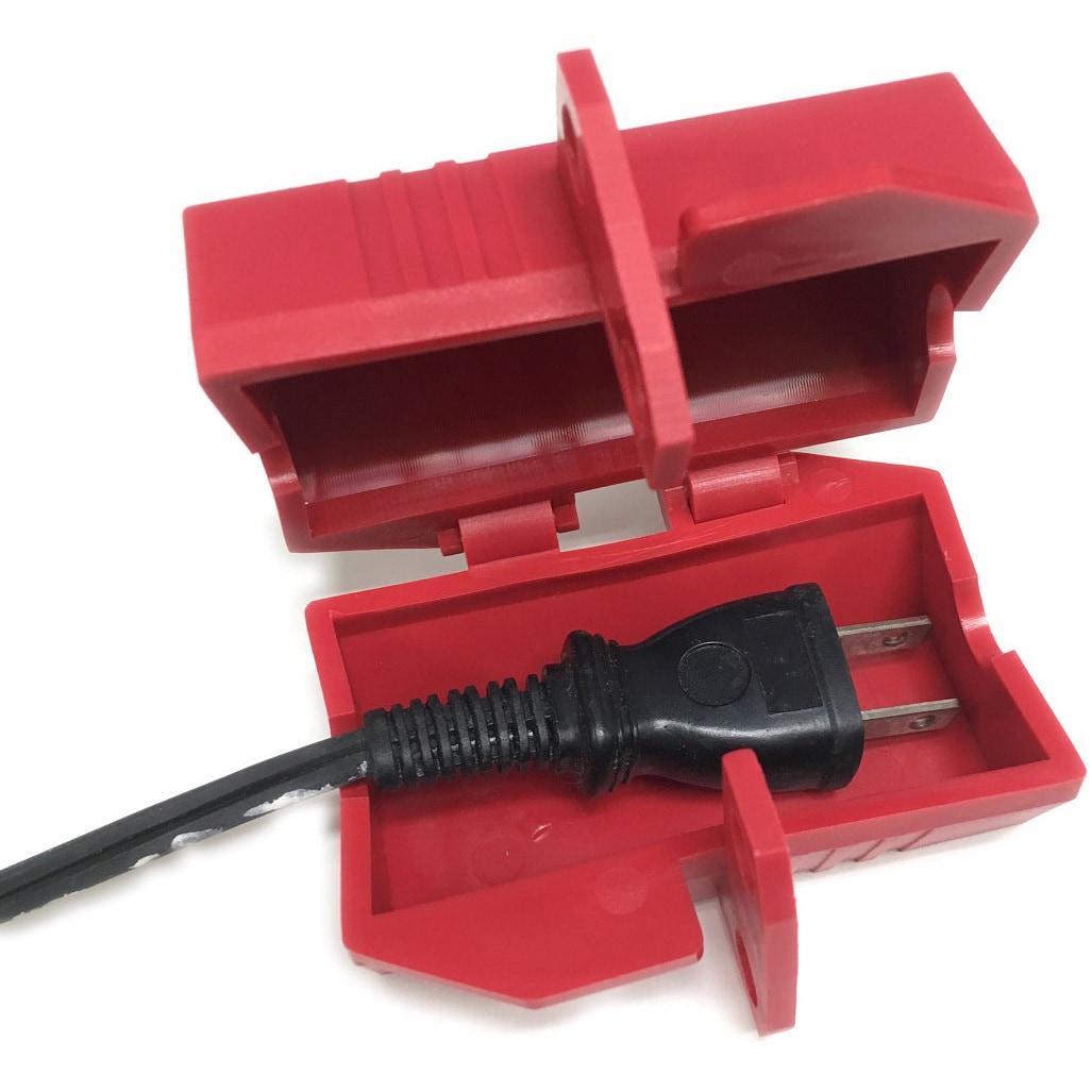 37046 コンセント/プラグロックアウトデバイス 1個 セーフラン安全用品