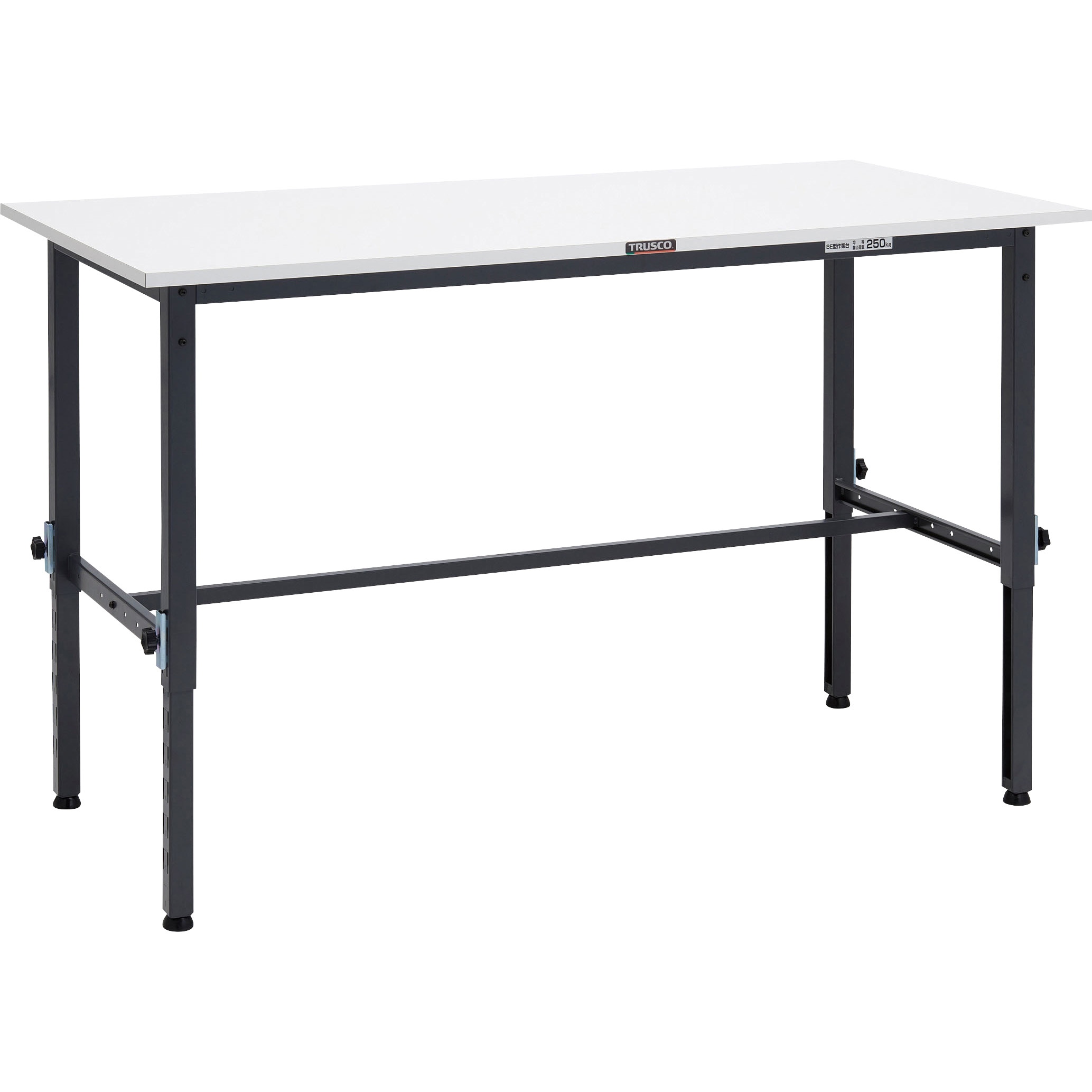 AEM-1509 DG 軽量高さ調節式作業台(基本タイプ) TRUSCO 荷重150kg ポリ化粧天板製天板 間口1500mm奥行900mm  AEM-1509 DG 38,337円