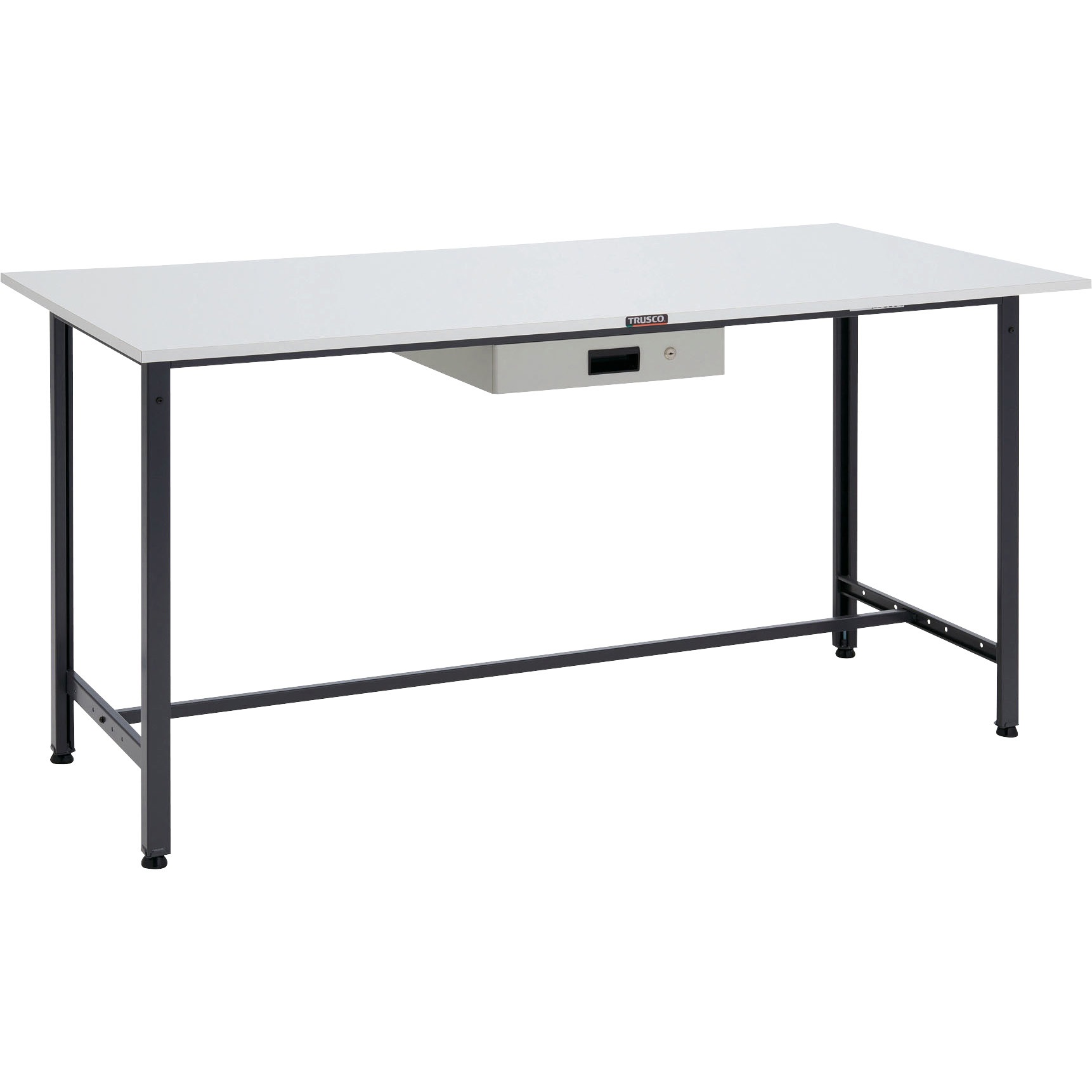 HRAE-1809UDK1DG 軽量立ち作業台(薄型引出し付) TRUSCO 荷重300kg リノリューム張製天板 間口1800mm奥行900mm高さ900mm  HRAE-1809UDK1DG