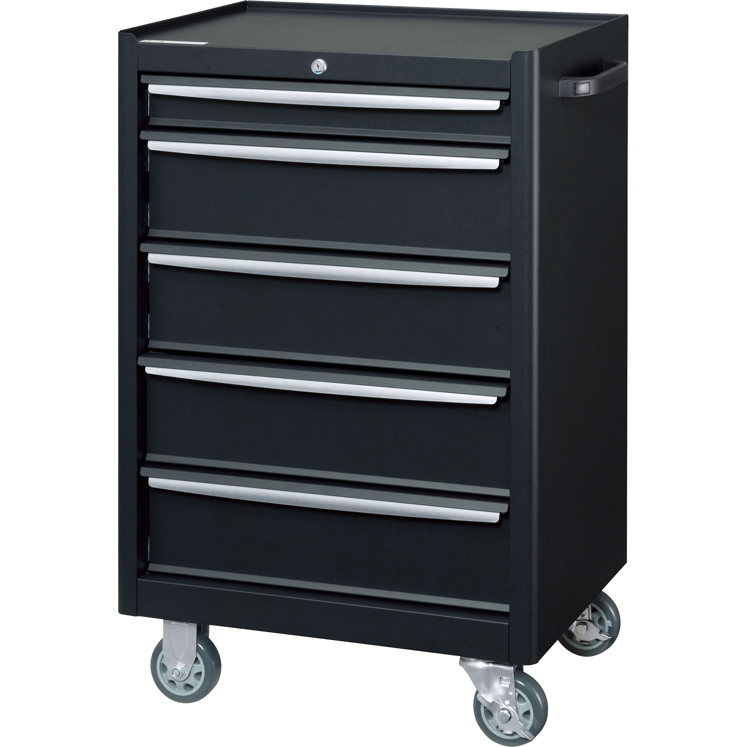 TWZ-925B ツールケースワゴン ダイシン 均等荷重30kg ブラック色 積載荷重180kg 高さ940mm間口600mm奥行470mm  TWZ-925B