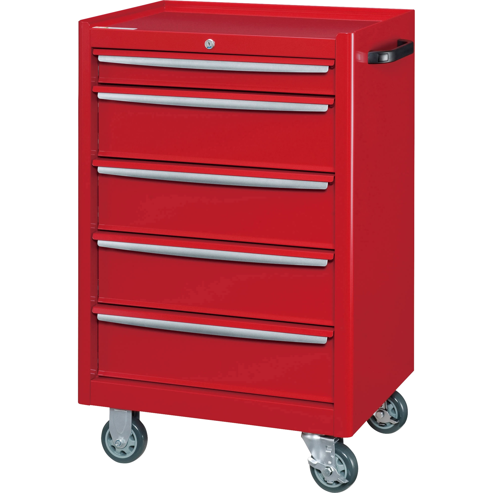 TWZ-925R ツールケースワゴン ダイシン 均等荷重30kg レッド色 積載荷重180kg 高さ940mm間口600mm奥行470mm  TWZ-925R