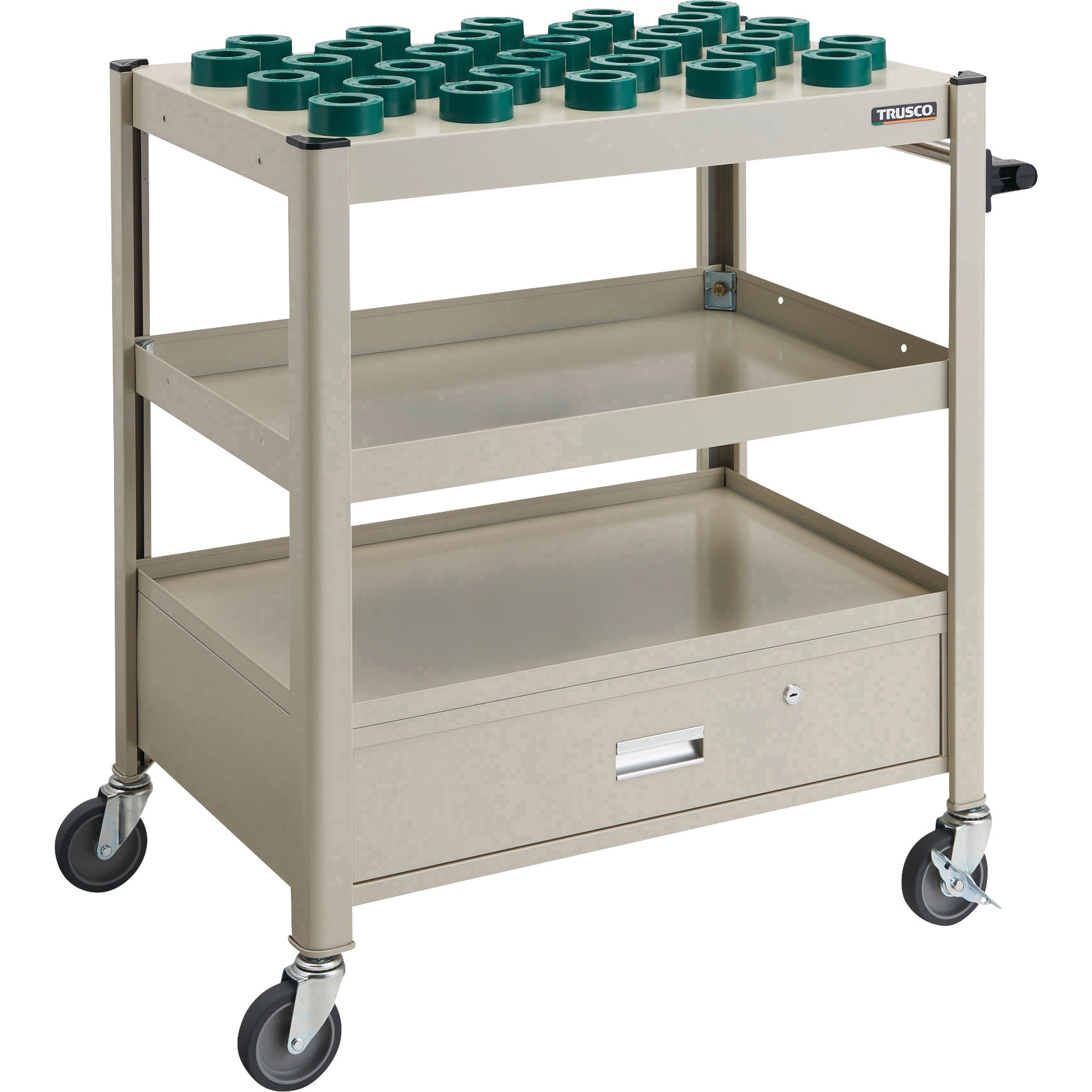 TCW-TF02DA-NG コンビネーションツーリングワゴン(HSKシャンク)引出しタイプ TRUSCO ネオグレー色 高さ915mm間口777mm  TCW-TF02DA-NG