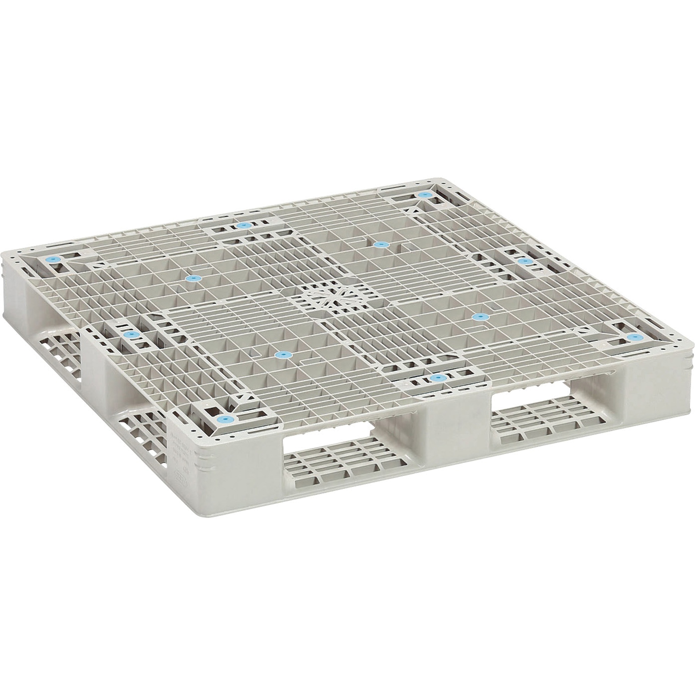 84500200GL804 プラスチックパレット(平置き段積み使用限定タイプ) サンコー(三甲) Aグレー色 SK-GT-1111D4-2-GL 幅260mm奥行1100mm 1枚 84500200GL804