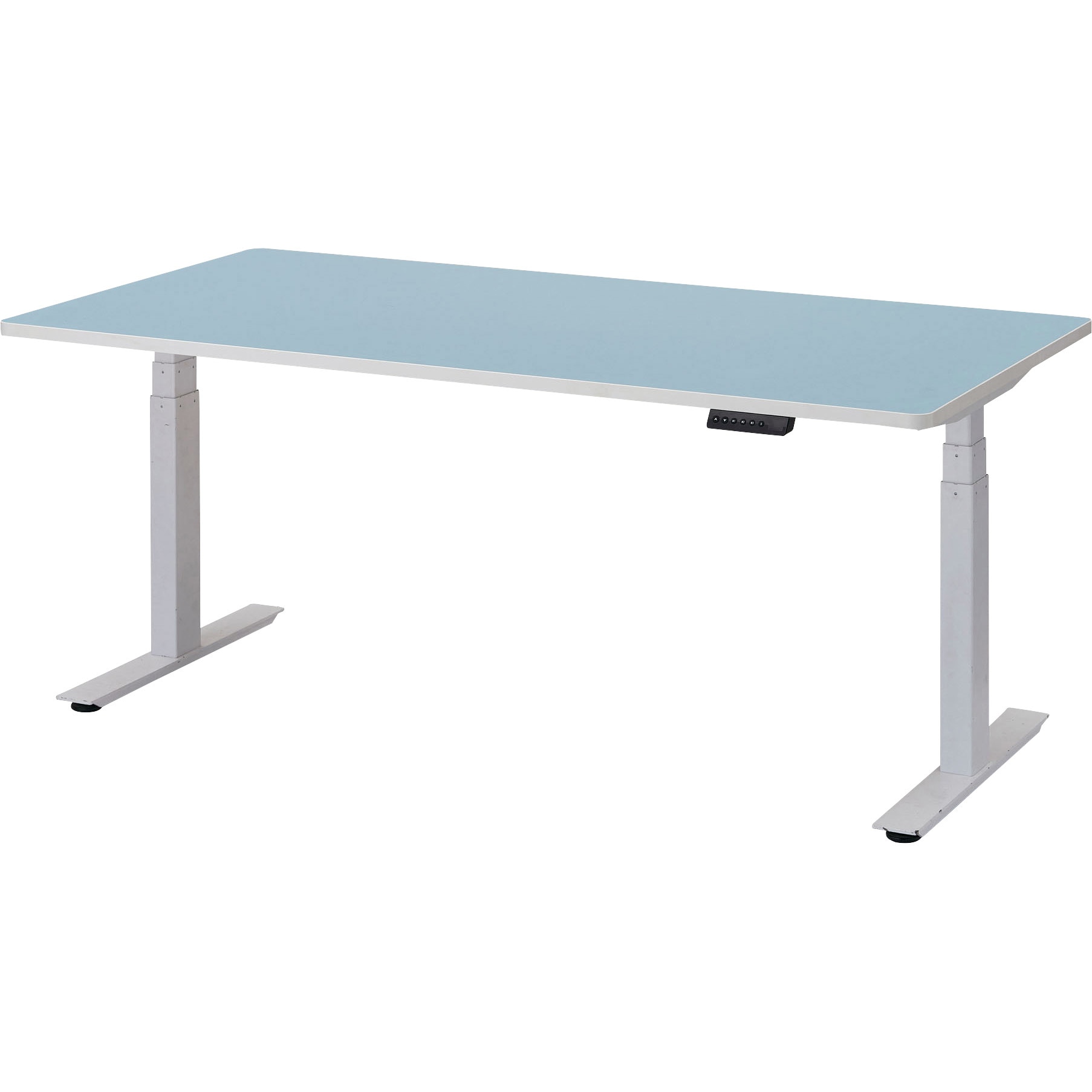 RMB-1875 電動昇降式ワークデスク TRUSCO 荷重100kg リノリウム製天板 間口1800mm奥行750mm高さ640～1290mm  RMB-1875