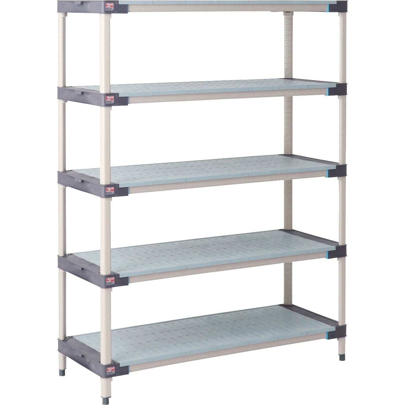 エレクター メトロマックス4 グリッドマット＋抗菌スチール製ポール 間口910mm×奥行465mm×高さ1886mm 4段 ■▼135-1704 MAX4-1836G-MQ74PE-4 1台 エレクター メトロマックス４ グリッドマット＋抗菌スチール製ポール