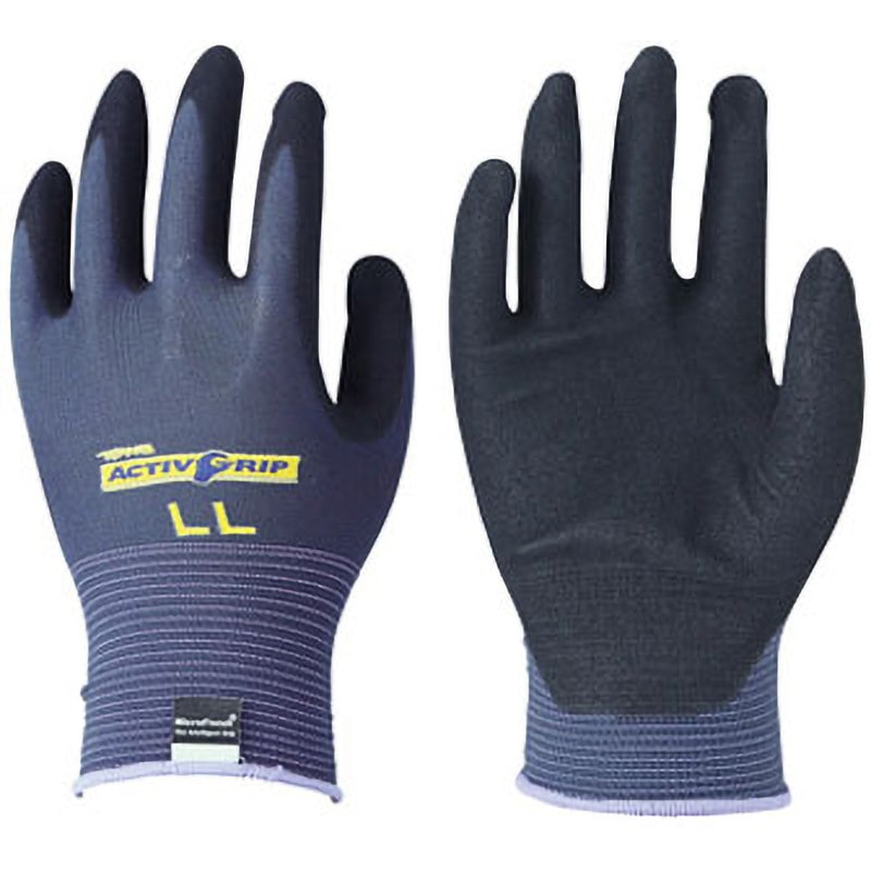 く*ろ様 オーボエ　シェイパーティップ【ヴァルコール】 583-LL ニトリル背抜き手袋 アクティブグリップ トワロン(TOWA/東和