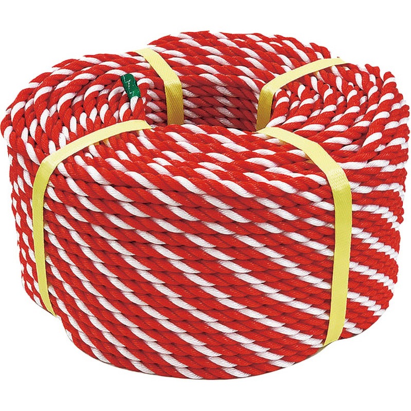 871-641 紅白ロープ 1巻 ユニット 【通販モノタロウ】